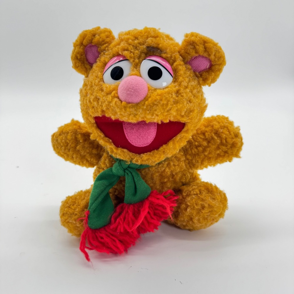 Vintage 1987 Muppet Babies Baby Fozzie Bear Plush Simon Marketing Jim Henson 6"